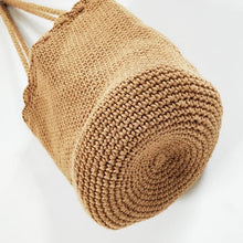 Load image into Gallery viewer, Knitted Scalloped Edge Tote