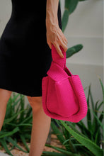 Load image into Gallery viewer, Mackenzie Knit Clutch in Fuchsia