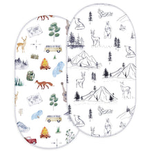 Load image into Gallery viewer, Elastic Printed Fitted Sheet for Baby Cradle & Changing Table