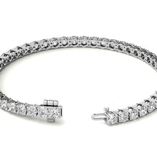Load image into Gallery viewer, 6.5 CTW Lab Grown Diamond (G/VS) Tennis Bracelet in Choice of 14k White or Yellow Gold - AGI Certified