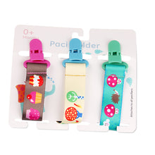 Load image into Gallery viewer, Cartoon Pattern Baby Pacifier Teether Pack of Three