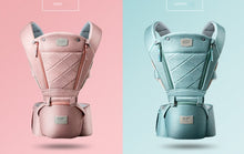 Load image into Gallery viewer, Baby Carrier with Bass Bear Hip Seat for Front Carry