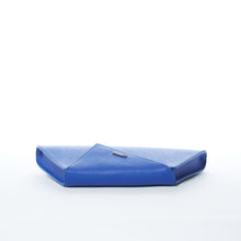 Load image into Gallery viewer, Leather Clutch Bag Evening Purse Cobalt Blue Unique Women's Handbag