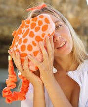 Load image into Gallery viewer, The Arnoldi Peachpuff Clutch Bag In Orange & Peach