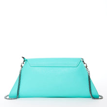Load image into Gallery viewer, Leather Clutch Bag Turquoise Evening Purse Unique Women's Handbag