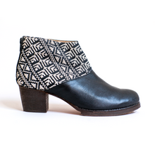 Load image into Gallery viewer, Salma Ankle Boot - Black and Ecru