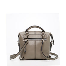 Load image into Gallery viewer, Gray Leather Backpack Purse for Women Convertible Crossbody Bag Medium Size with Front and Back Pockets