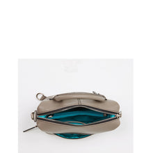 Load image into Gallery viewer, Gray Leather Backpack Purse for Women Convertible Crossbody Bag Medium Size with Front and Back Pockets
