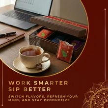 Load image into Gallery viewer, Premium Tea Chest – 6 Flavors, 72 Tea Bags (Classic & Herbal Options)