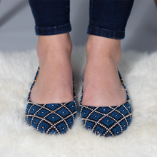 Load image into Gallery viewer, Yasmin Flat - Sapphire Blue