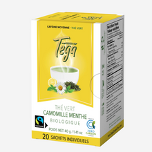 Load image into Gallery viewer, Chamomile Mint Green Tea w. Citrus Organic Fairtrade 20ct