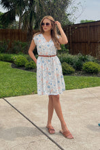 Load image into Gallery viewer, Cap Sleeved Short Dress in Florals