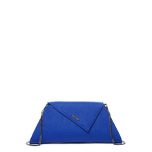 Load image into Gallery viewer, Leather Clutch Bag Evening Purse Cobalt Blue Unique Women's Handbag