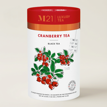 Load image into Gallery viewer, Cranberry Luxury Black Tea - 12ct Canister