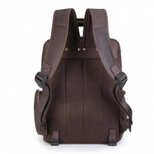 Load image into Gallery viewer, The Gaetano | Large Leather Backpack Camera Bag with Tripod Holder