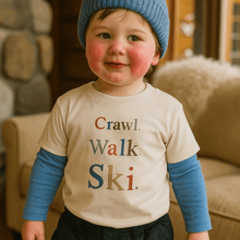 Load image into Gallery viewer, graphic tee | crawl walk ski