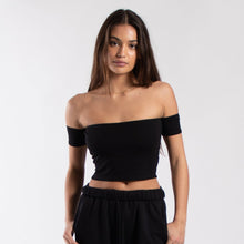 Load image into Gallery viewer, 0891 - Women's Off Shoulder Cropped Tee