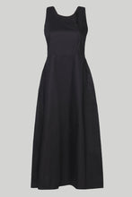 Load image into Gallery viewer, Cross-back Midi Dress in Black
