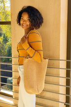 Load image into Gallery viewer, Knitted Scalloped Edge Tote
