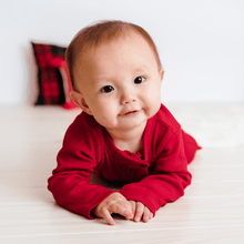 Load image into Gallery viewer, footie | scarlet red