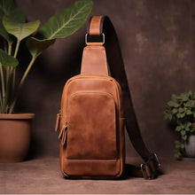 Load image into Gallery viewer, Erling Leather Sling Bag | Crossbody Leather Pack