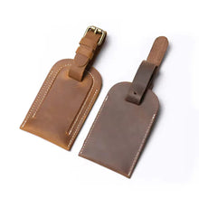 Load image into Gallery viewer, Full Grain Leather Luggage Tag