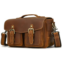 Load image into Gallery viewer, The Faust Leather Camera Bag | Crossbody Vintage Camera Messenger Bag
