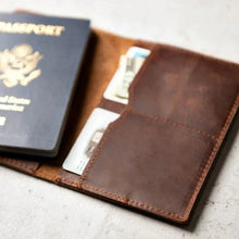 Load image into Gallery viewer, Priam Handmade Leather Passport Cover