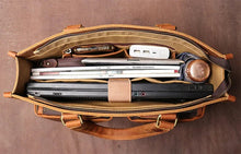 Load image into Gallery viewer, The Dagmar Leather Briefcase | Vintage Leather Messenger Bag