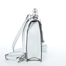 Load image into Gallery viewer, Convertible Leather Backpack Purse White Crossbody Bag