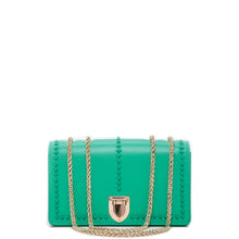 Load image into Gallery viewer, Josie Green Leather Bag with Chain Strap