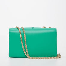 Load image into Gallery viewer, Josie Green Leather Bag with Chain Strap