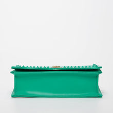 Load image into Gallery viewer, Josie Green Leather Bag with Chain Strap