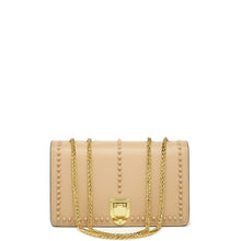 Load image into Gallery viewer, Leather Chain Shoulder Bag Tan