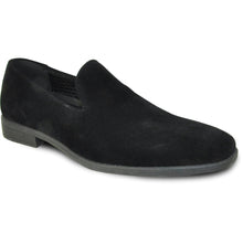 Load image into Gallery viewer, "Chelsea" Black Suede Tuxedo Shoes