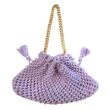 Load image into Gallery viewer, LYON Macrame Tote Bag, in Lilac