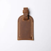 Load image into Gallery viewer, Full Grain Leather Luggage Tag
