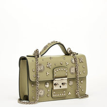 Load image into Gallery viewer, Small Leather Crossbody Bag Sage Green Purse