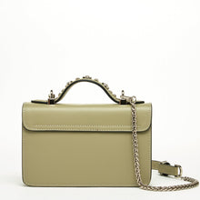 Load image into Gallery viewer, Small Leather Crossbody Bag Sage Green Purse