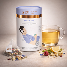 Load image into Gallery viewer, Relax Luxury Herbal tea - 24ct Canister