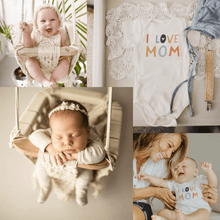 Load image into Gallery viewer, Macrame Swing & Love Mom Bodysuit Bundle
