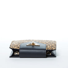 Load image into Gallery viewer, Mini Crossbody Bag Small Leather Leopard Black Purse Wristlet Women's Handbag