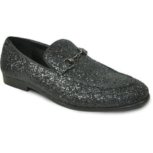 Load image into Gallery viewer, "Bravo1" Black Glitter Tuxedo & Prom Shoes