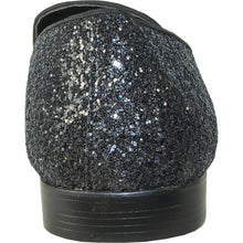 Load image into Gallery viewer, "Bravo1" Black Glitter Tuxedo & Prom Shoes