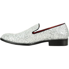 Load image into Gallery viewer, BRAVO Men Dress Shoe PROM-8 Loafer Shoe for Prom & Wedding Silver