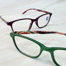 Load image into Gallery viewer, Paisley In Color Blue Light Reading Glasses