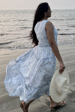 Load image into Gallery viewer, Perfect Resort Maxi Dress in Blue Florals