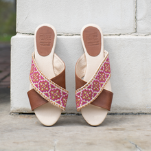 Load image into Gallery viewer, Mona Cross Strap Sandal - Berry