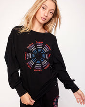 Load image into Gallery viewer, Karma Graphic Viscose Blend Long Sleeve Top