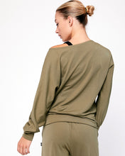 Load image into Gallery viewer, Karma Graphic Viscose Blend Long Sleeve Top